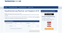 Desktop Screenshot of hausfinanzierungrechner.com